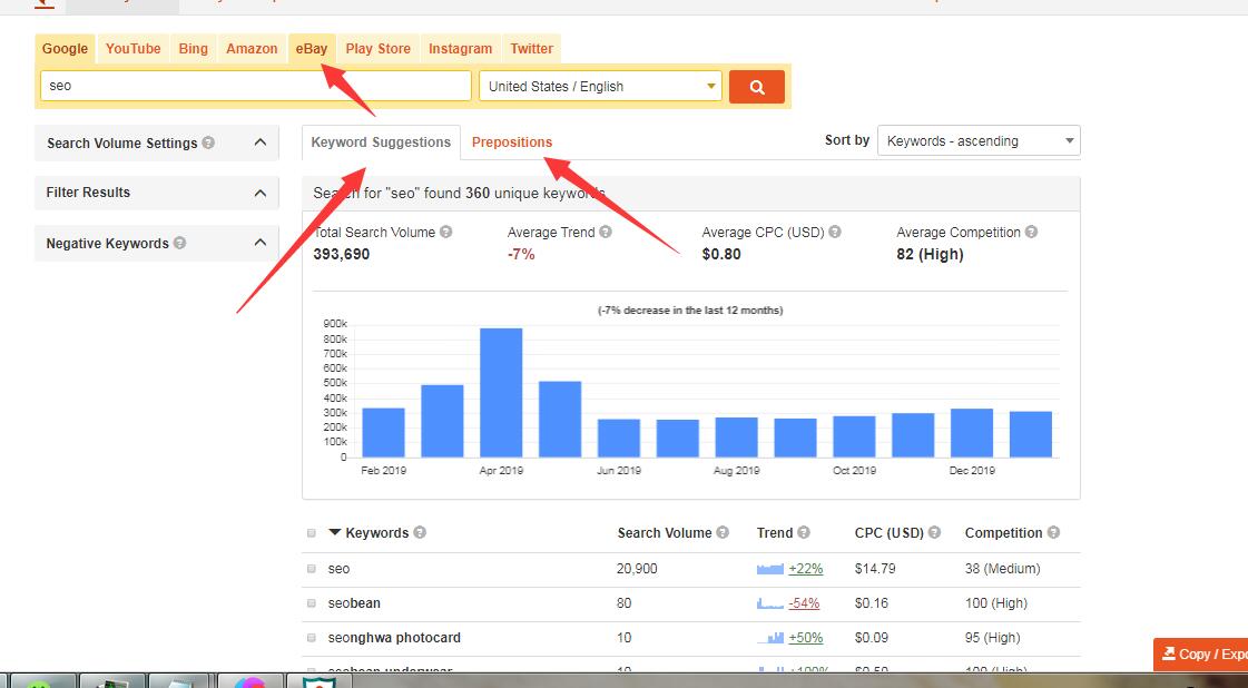 keywordtool.io 正版共享账号 谷歌关键词工具 支持亚马逊和eBay-图片7