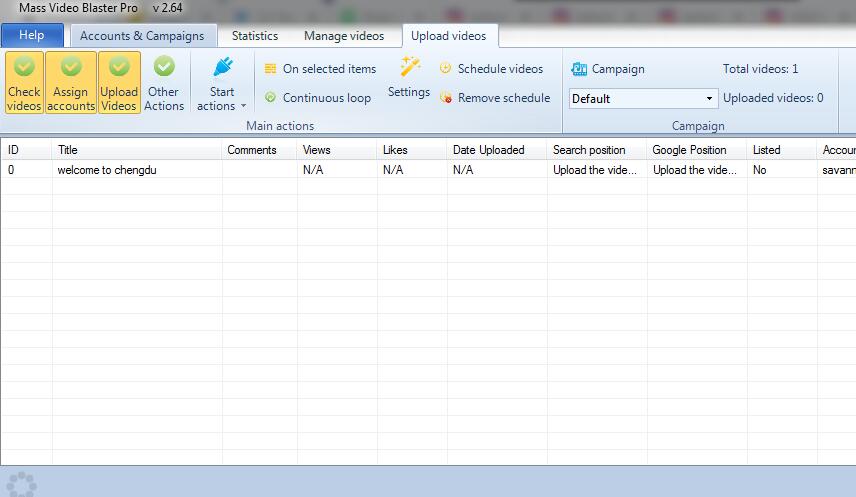 Mass Video Blaster Pro 最新版 Youtube视频营销软件 批量上传 包升级-图片2