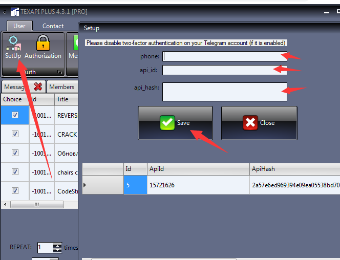 Texapi 电报营销Telegram消息群发软件 批量导出和批量邀请Telegram组成员-图片9