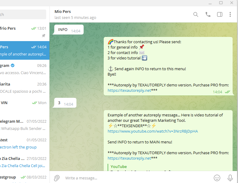 Texautoreply 纸飞机自动回复客户消息 Telegram组和频道自动回复消息-图片8