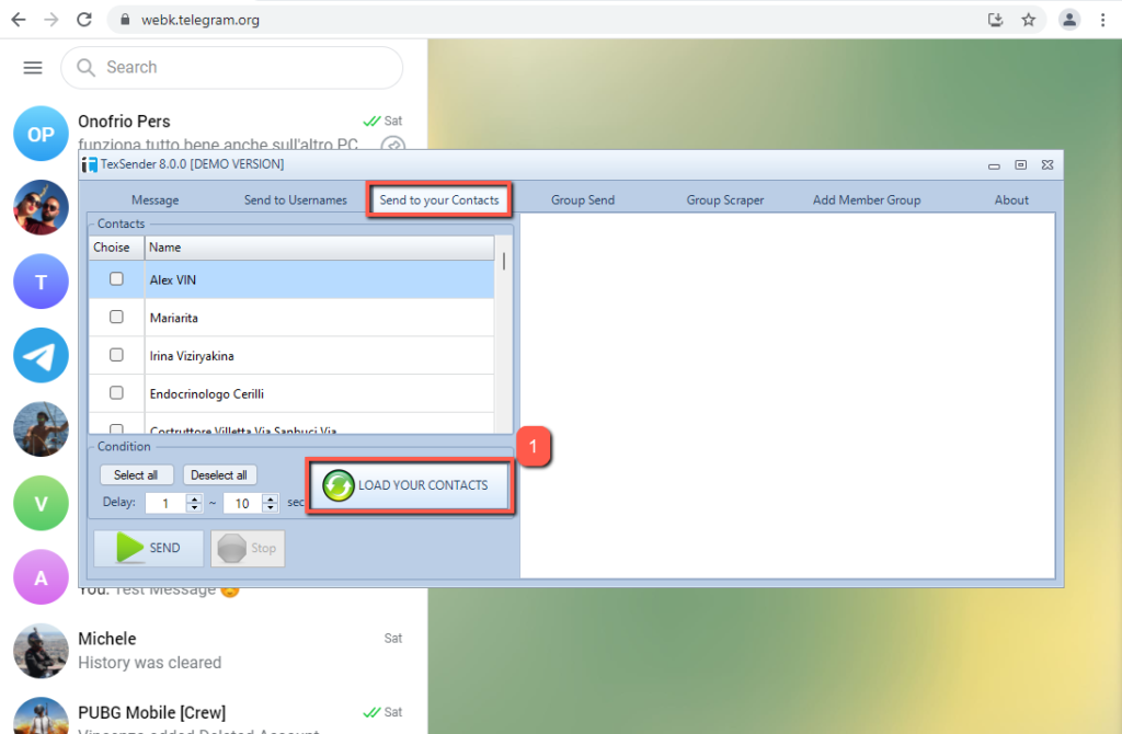 Texsender 最新版 Telegram 纸飞机批量发送消息 群组成员批量导出和邀请-图片12