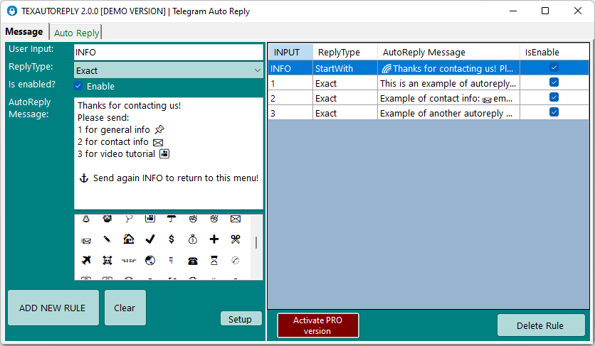 Texautoreply 纸飞机自动回复客户消息 Telegram组和频道自动回复消息-图片9