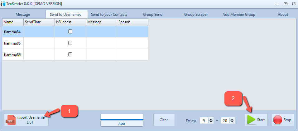 Texsender 最新版 Telegram 纸飞机批量发送消息 群组成员批量导出和邀请-图片6