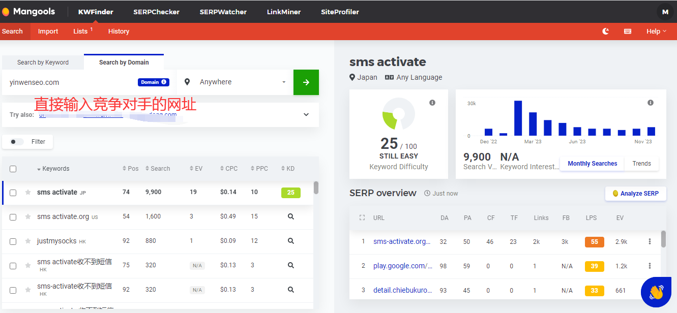 KWFinder 2025正版账号共享使用,最好的英文关键词研究工具之一-图片5
