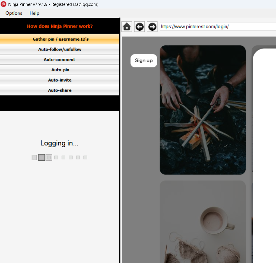 Ninja Pinner 2025最新版 Pinterest图片社交营销工具软件 包升级-图片1